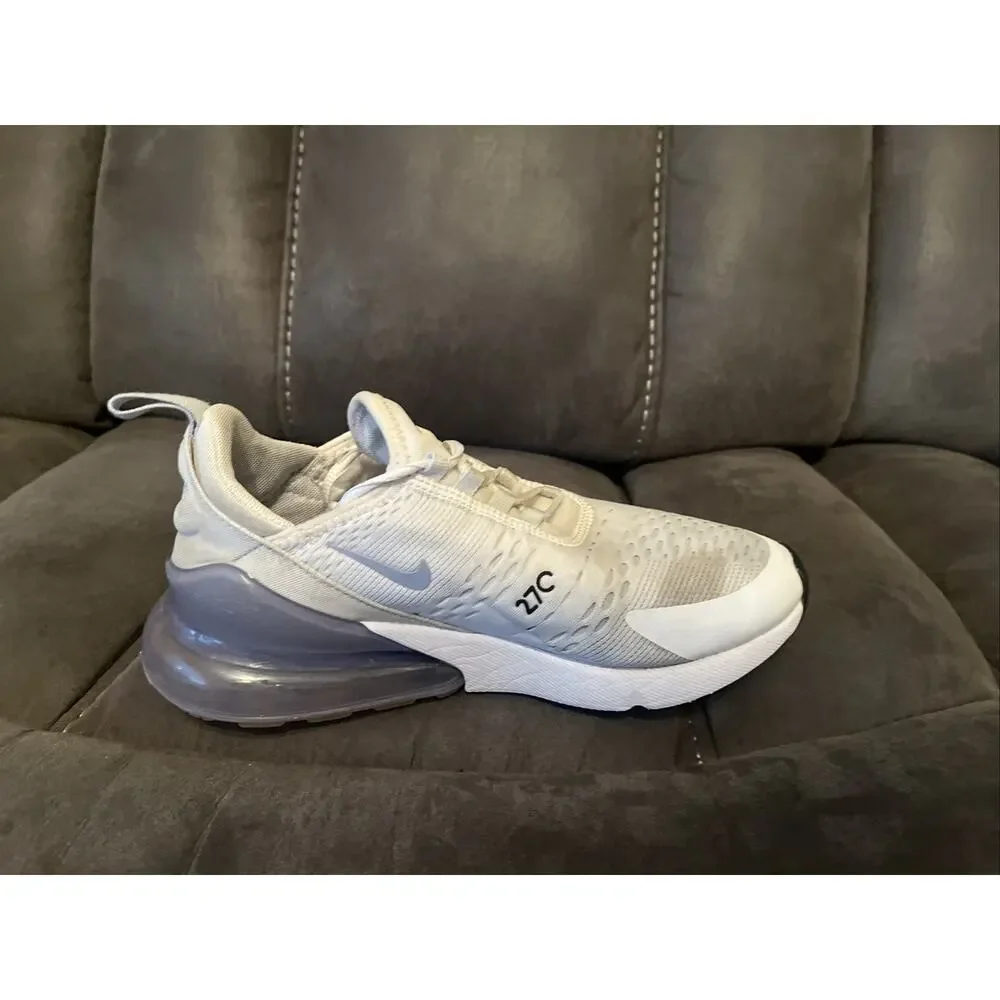 Nike Air Max 270 White Blue Whisper Shoes Football Grey AH6789-121 Women’s 8